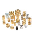 Knurled metal brass threaded inserts nut